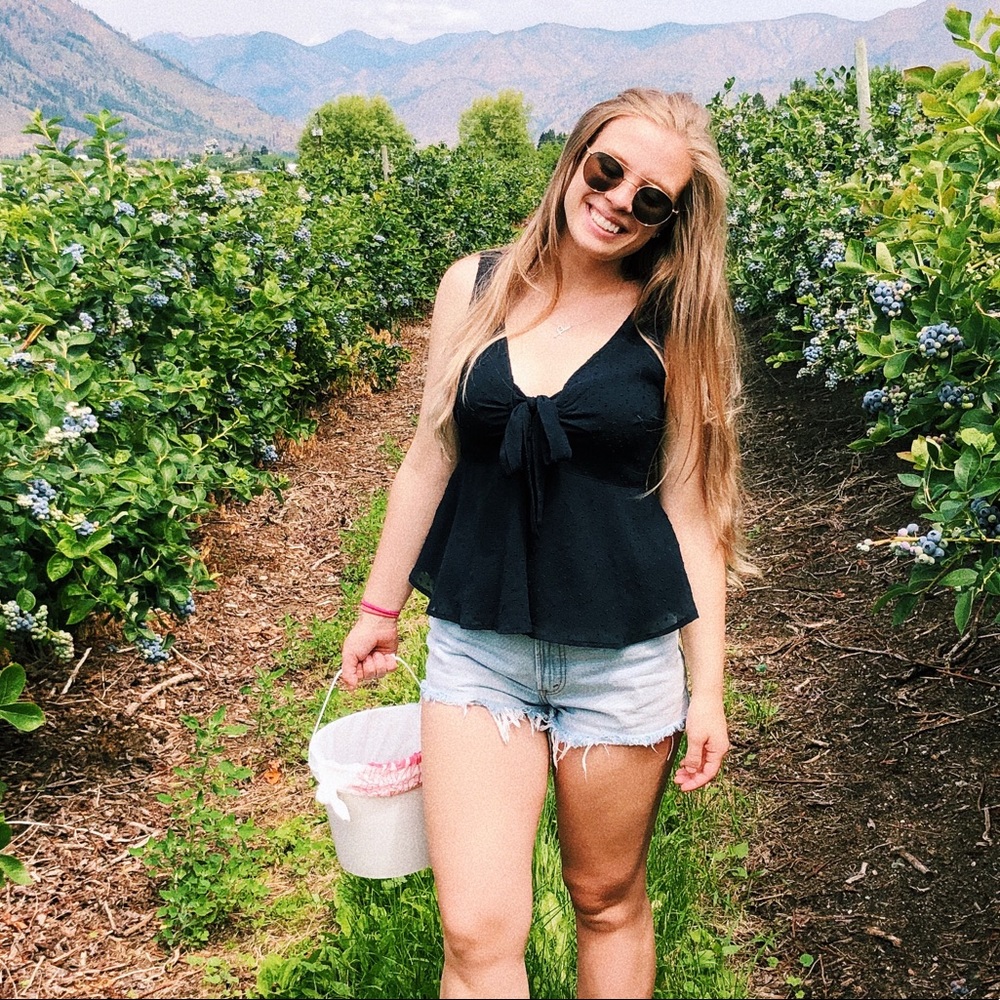 Abercrombie & Fitch peplum blouse